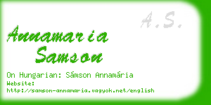 annamaria samson business card