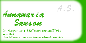 annamaria samson business card